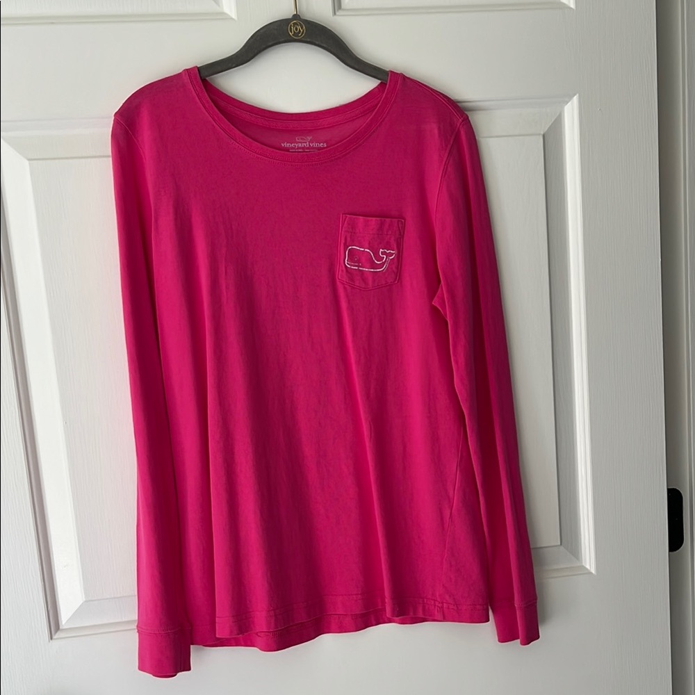Vineyard Vines Pink Long Sleeve Tee